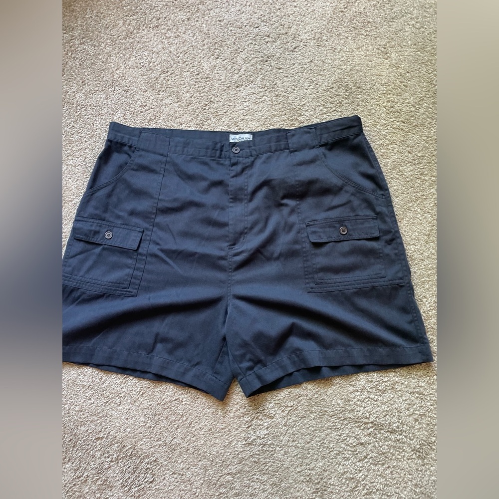 Blue Cargo Shorts Relaxed Fit Utility